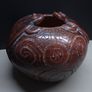 Brazilian Terracotta Folk Art Pottery Vessel with Frogs Signed Elizabeth Paiva 12cm Image 4
