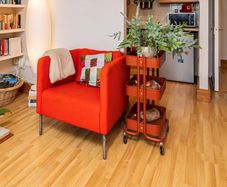 Ikea armchair orange