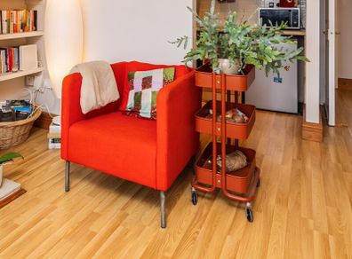 Ikea armchair orange
