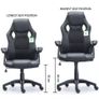 Ergonomic Racing Office Swivel Chair Image 3