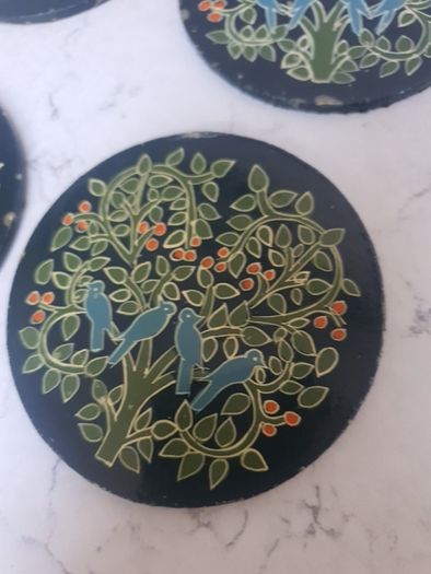 Four Tree of Life Coasters