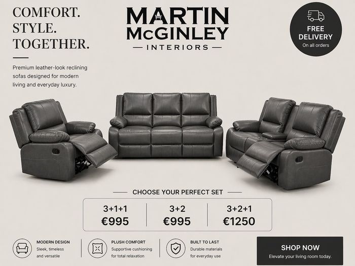 Full Leather Sofa Sets Ready For Delivery
