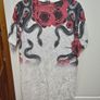 Snake Rose Pattern T-Shirt Image 2