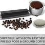 Breville One-Touch CoffeeHouse Coffee Machine | Espresso, Cappuccino & Latte Maker | 19 Bar Italian Pump | Automatic Milk Frother | ESE Pod Compatible | Black [VCF107] Image 9