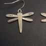 925 Sterling Silver Dragonfly Earrings Image 2