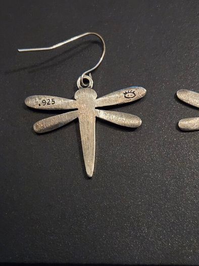 925 Sterling Silver Dragonfly Earrings
