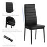 4 x Dining  Leather Chairs - Free Delivery Nationwide Image 4