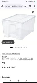 IKEA storage boxes 9euro each in IKEA