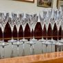 Vintage Italian Lead Free Crystal Champagne Flutes RCR x 5 Image 5