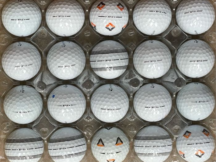 20 used Taylor Made TP5 and TP5x golf balls