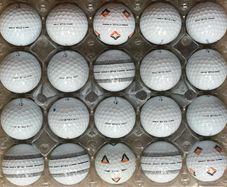 20 used Taylor Made TP5 and TP5x golf balls