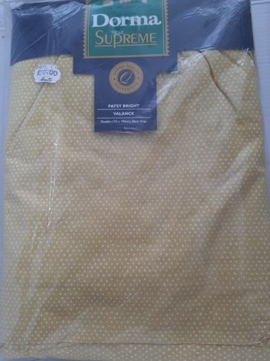New unopened double vingtage 100% cotton valance