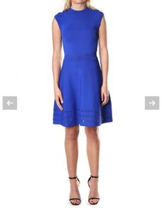 Ted Baker Aurbray Knitted Skater Dress UK 12