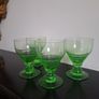 Paden 4 x Irridium glass goblets art deco Image 3