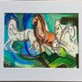 Original art Horse Art original Art Horse painting contemporary Irish Art abstract painting Image 3