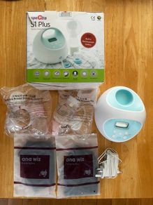 Spectra S1 Plus Hospital Grade Double Electric Breast Pump. As New with 2 NEW Pumping Bras