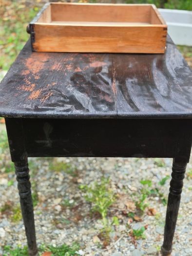 antique Victorian pine desk