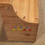Wooden child storage bench Image 2