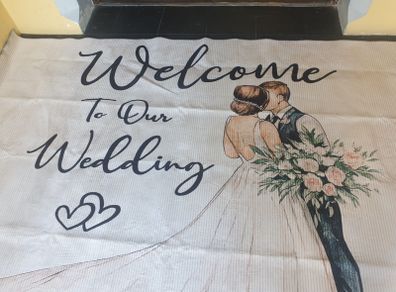 Wedding Welcome Mat