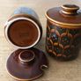 Hornsea Heirloom Brown Pottery Jam Pots Image 2