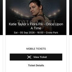 3x Katie Taylor Tickets (Pitch seating)
