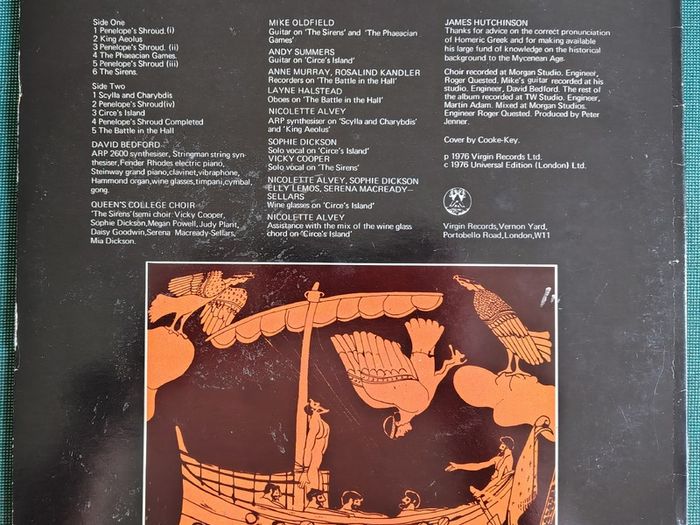 David Bedford - The Odyssey Vinyl LP (1978) Original UK Pressing w/Lyric Sheet EX+ Prog Rock Mike Oldfield