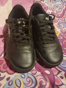 Unisex Puma Black runners Softfoam Size UK 3 Eur 35.5