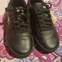 Unisex Puma Black runners Softfoam Size UK 3 Eur 35.5