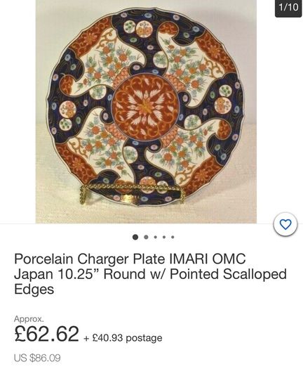 Imari Japanese porcelain hand painted saucers