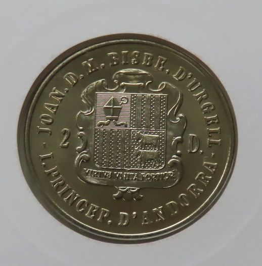 Boris Becker Andorra 2 Diners 1987 BUNC coin stamp cover