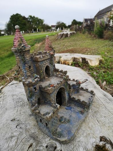 castle handcrafted model, great decoration