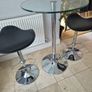High Glass Table and 2 Bar Stools Image 2