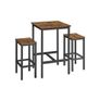 1 x Bar Dining Table 2 x Bar Stool Image 2