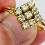 Vintage 18ct Yellow Gold Diamond Cluster Ring Image 4