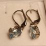 Blue Topaz Gemstone Drop Earrings (Bargain) Image 7