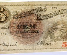 5 Kronor SWEDEN 1952  Banknotes