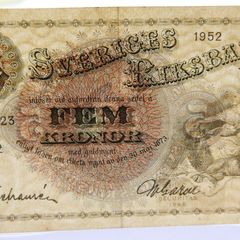 5 Kronor SWEDEN 1952  Banknotes