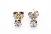 925 Silver Cubic Zirconia Sparkle Stud Earrings