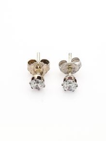 925 Silver Cubic Zirconia Sparkle Stud Earrings
