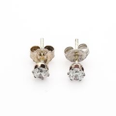 925 Silver Cubic Zirconia Sparkle Stud Earrings