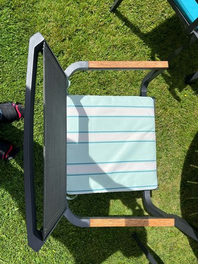 Solid Teak Table and matching chairs (8)