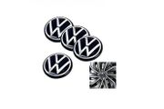 4x 5h0601171 Gloss Black Red Alloy Center 66mm Logo Emblem Badge Wheel Center Hub Cap For VW Volkswagen Golf mk7 Transporter Beetle Tiguan Passat