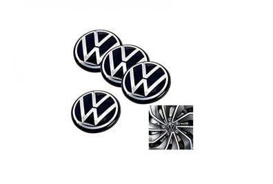 4x 5h0601171 Gloss Black Red Alloy Center 66mm Logo Emblem Badge Wheel Center Hub Cap For VW Volkswagen Golf mk7 Transporter Beetle Tiguan Passat