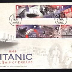 2012 Isle of Man Centenary of the Sinking of Titanic Commemorative Stamps First Day Cover (FDC)