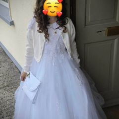 Beautiful first communion dress + accesories (like new used once for Church and home photos)