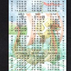 1994 Isle of Man UK5/ 55 units 1995 Calendar - Manx National Holidays (Siemens - S30 (Module 34)) Phone Card