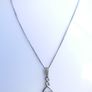 Vintage Sterling Silver 925 Pendant Necklace length 18" - 2,7g Image 2