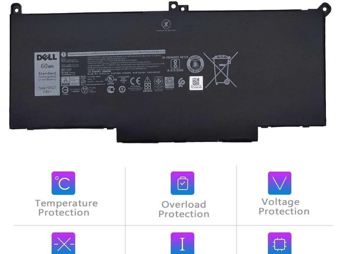 F3YGT Battery For Dell Latitude 12 7000 7280 7290 13 7000 7380 7390 E7380 E7480