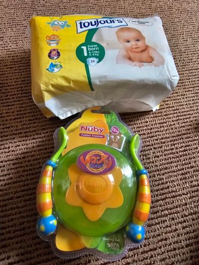 Brand New Nuby Toddler Training Feeding Set