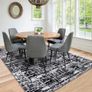 Rug for Living Room 120x180, Black Abstract Soft Bedroom Rug Non-shedding Image 5